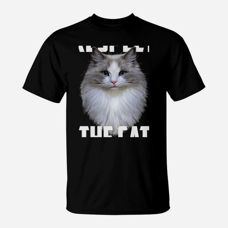 Respect The Cat Feline Lovers Kitten Adorable Kitty Novelty T-Shirt