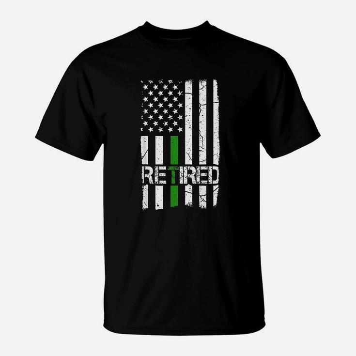 Retired American Flag T-Shirt