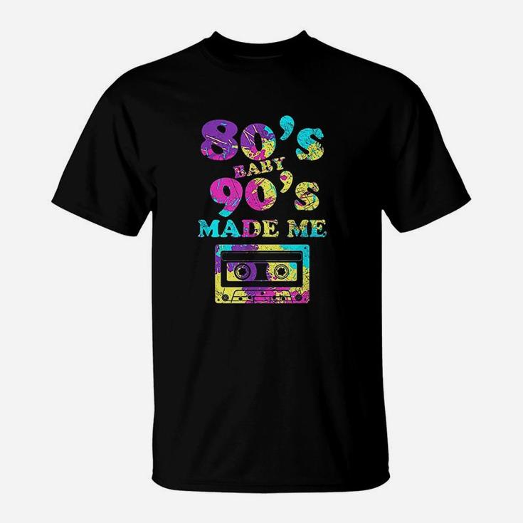 Retro 80S Baby 90S Made Me Vintage Cassette T-Shirt
