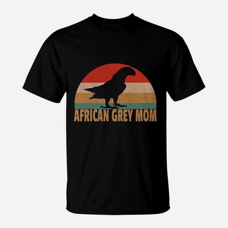 Retro African Grey Mom T-Shirt