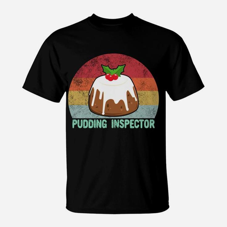 Retro Christmas Figgy Pudding Inspector Sweatshirt T-Shirt