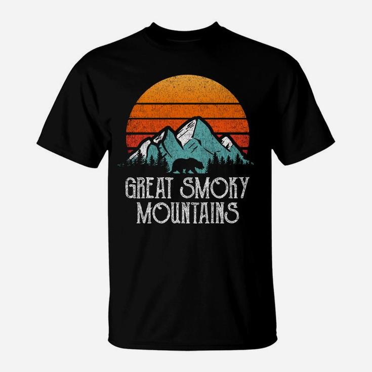 Retro Great Smoky Mountains National Park Bear Vintage T-Shirt