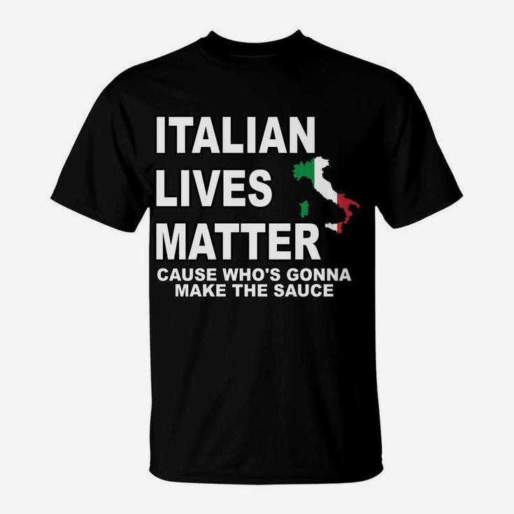 Retro Italian Lives Matter Shirt Retro Italy Flag Pride T-Shirt