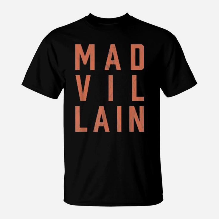 Retro Mad Villain Vintage Distressed Stacked T-Shirt