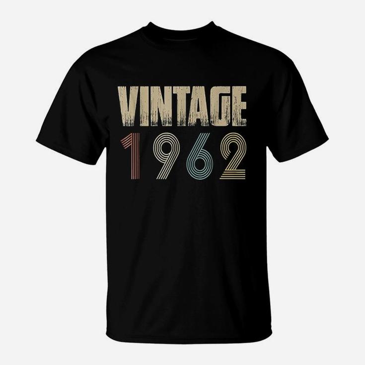 Retro Vintage 1962 Born In 1962 Birthday T-Shirt
