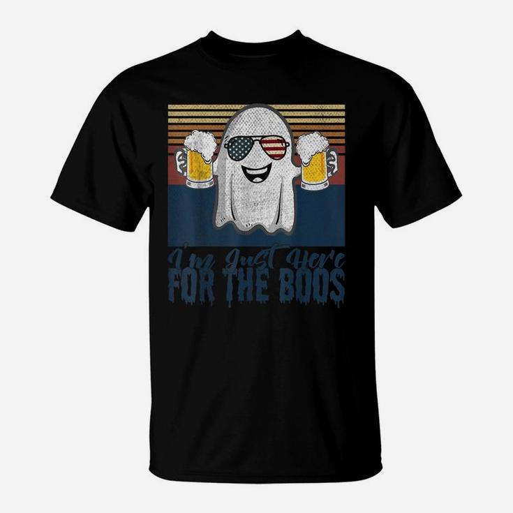 Retro Vintage Men Womens I'm Just Here For The Boos T-Shirt