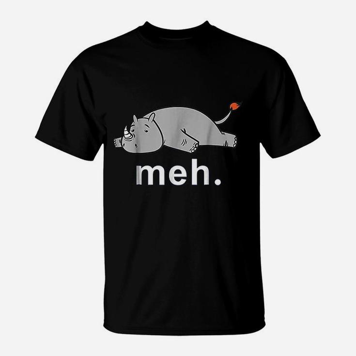 Rhino Meh Funny Internet Meme T-Shirt