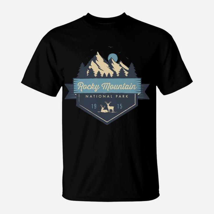 Rocky Mountain National Park Cool Vintage Mountain T-Shirt