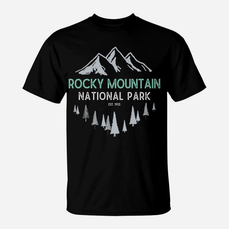Rocky Mountain Vintage National Park Colorado Souvenir T-Shirt