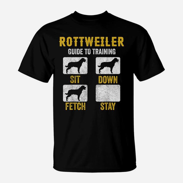 Rottweiler Guide To Training Shirts, Dog Mom Dad Lover Owner T-Shirt