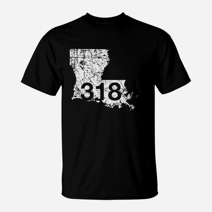 Rustontallulah Area Code 318 Louisiana T-Shirt