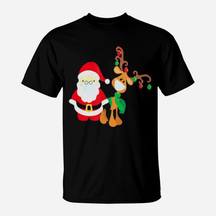 Santa And Reindeer T-Shirt