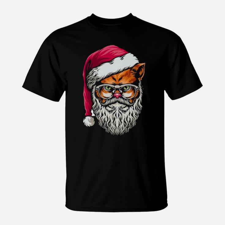 Santa Claus Cat T-Shirt