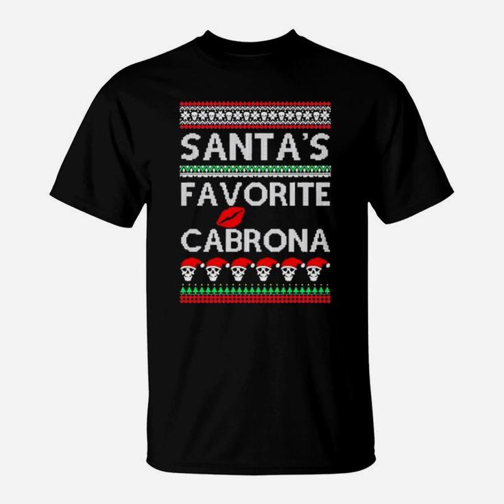 Santa's Favorite Cabrona Og Navidad T-Shirt