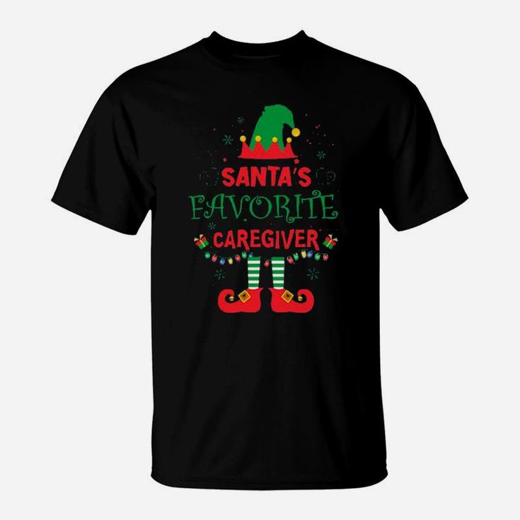 Santas Favorite Caregiver T-Shirt