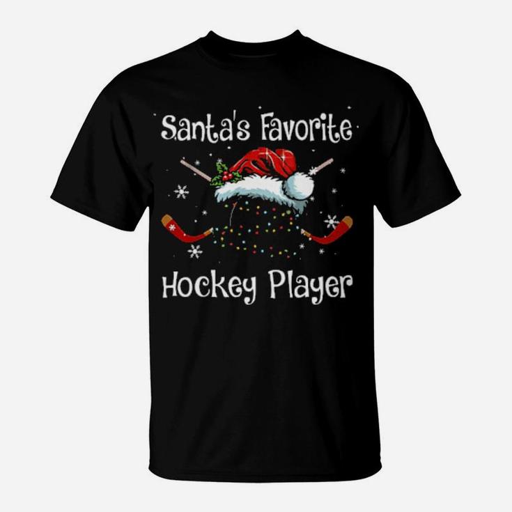 Santas Favorite Hockey Player T-Shirt