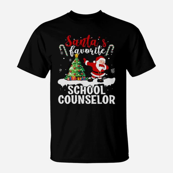 Santa's Favorite School Counselor T-Shirt