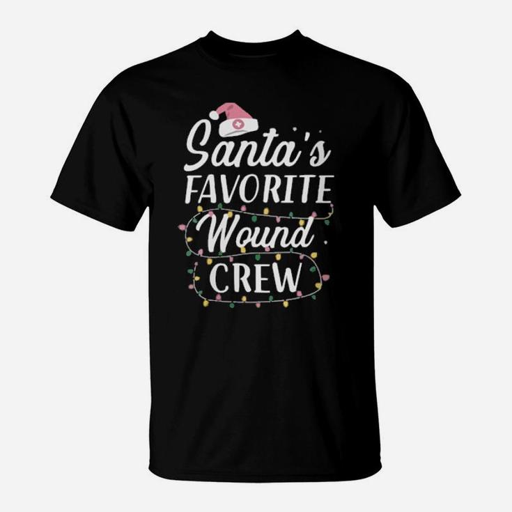 Santas Favorite Wound Crew Nursing T-Shirt