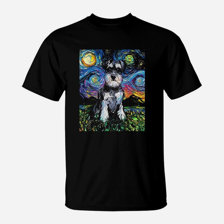 Schnauzer Dog Art T-Shirt