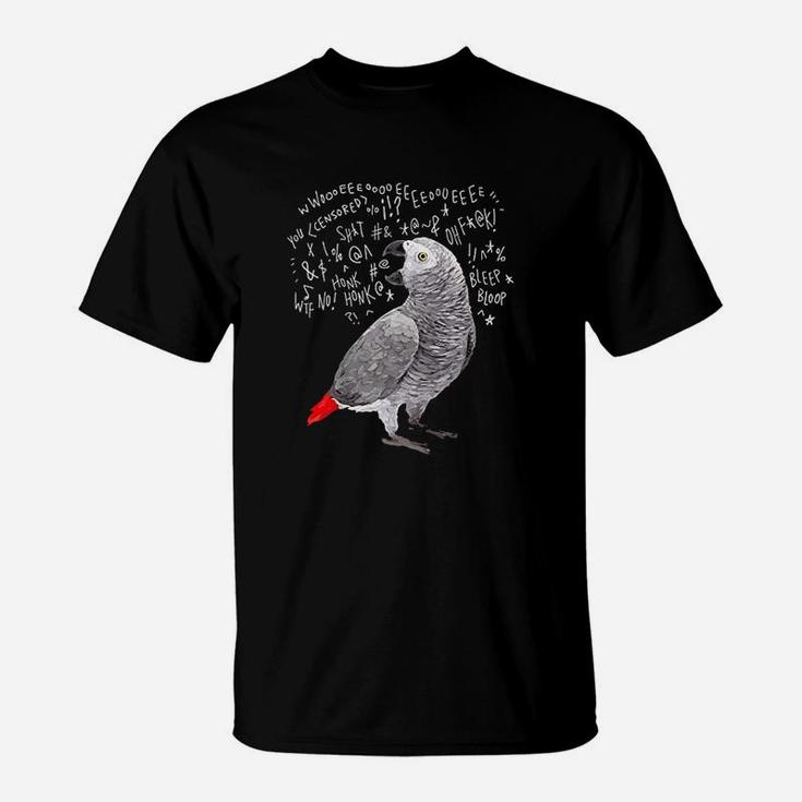 Screaming African Grey Parrot T-Shirt