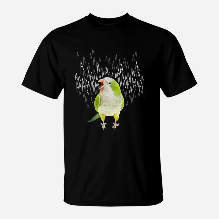 Screaming Green Quaker Parrot T-Shirt