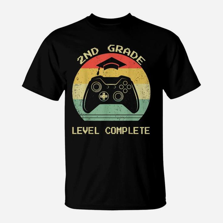 Second 2Nd Grade Graduation Level Complete Video Gamer Gift T-Shirt
