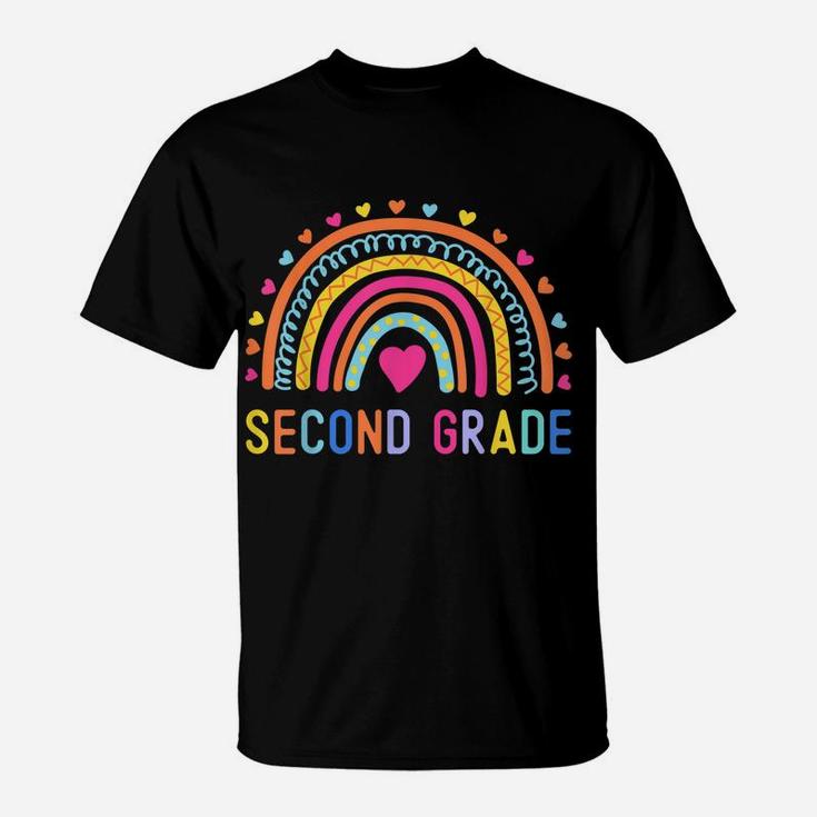 Second Grade Rainbow Girls Boys Teacher Team 2Nd Grade Squad T-Shirt