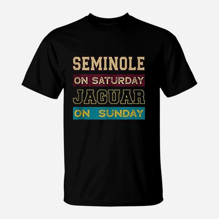 Seminole On Saturday On Sunday Jacksonville T-Shirt