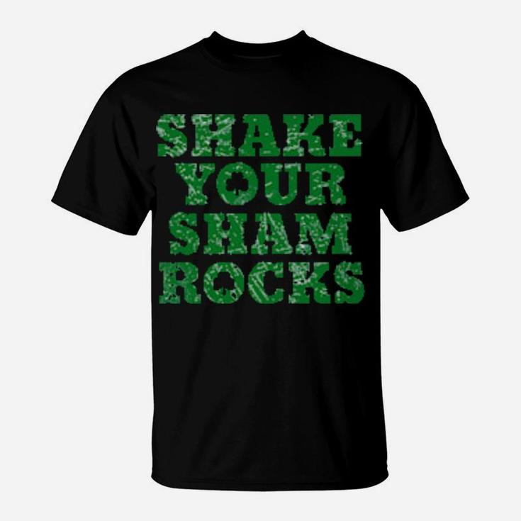 Shake Your Shamrocks Green Irish Distressed St Patrick T-Shirt