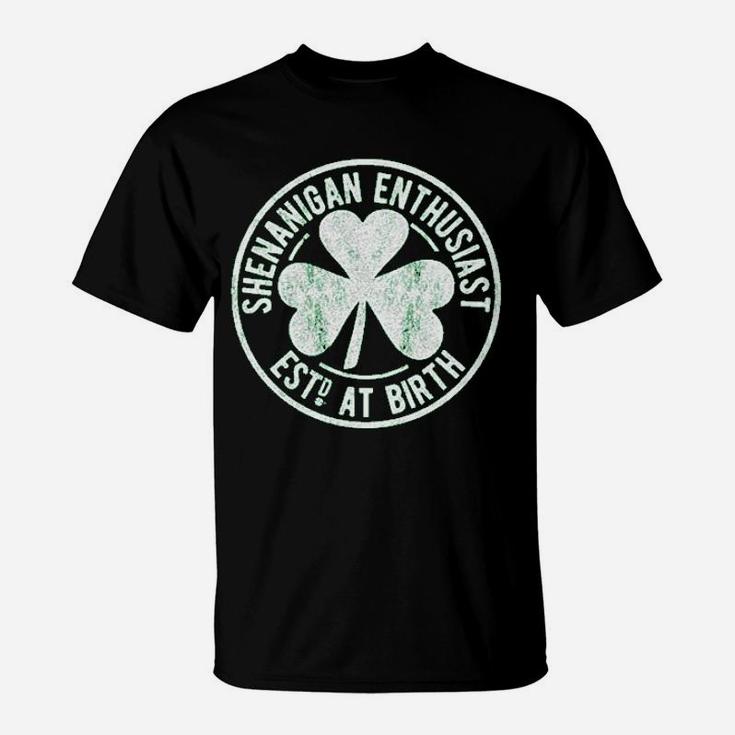 Shenanigan Enthusiast Funny Saint Patricks Day St Patty Irish T-Shirt