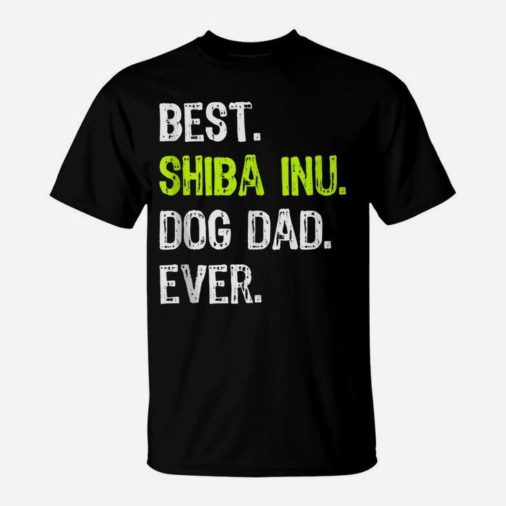 Shiba Inu Dog Dad Fathers Day Dog Lovers T-Shirt