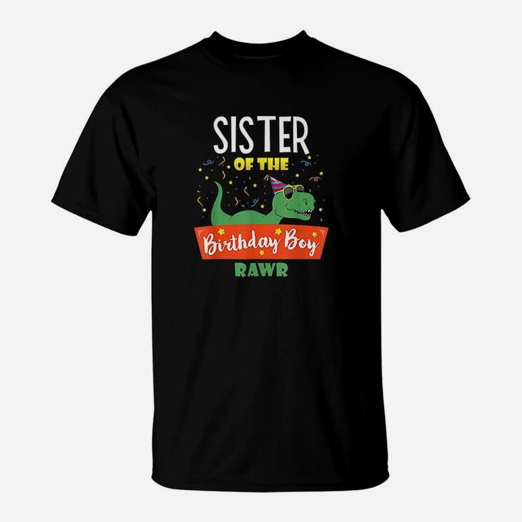 Sister Of The Birthday Boy Dinosaur Funny Clothes T-Shirt