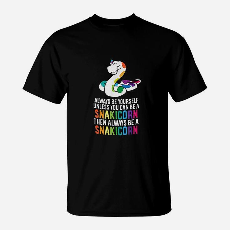 Snake Pet Always Be A Snakicorn Birthday Unicorn Snake T-Shirt