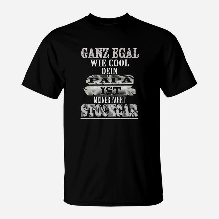 Snowmobil Papa Herren T-Shirt, Schwarzes mit Lustigem Spruch