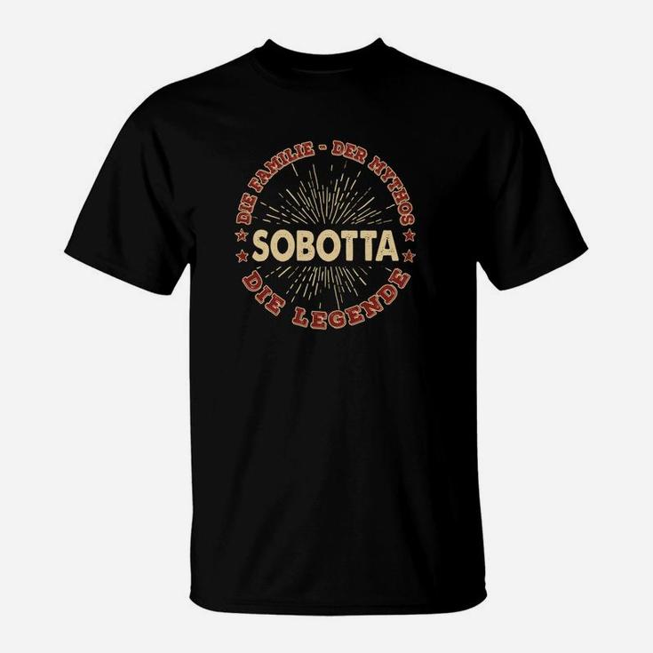 Sobotta Vintage Stil Personalisiertes Namen T-Shirt – Legendäres Design