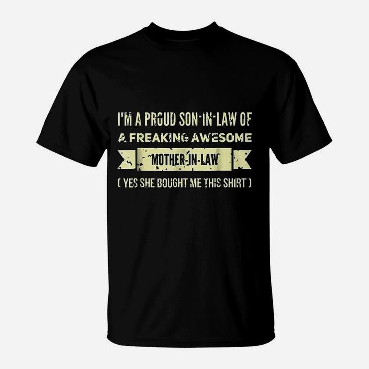 Son In Law Of A Freaking Awesome Mother In Law T-Shirt