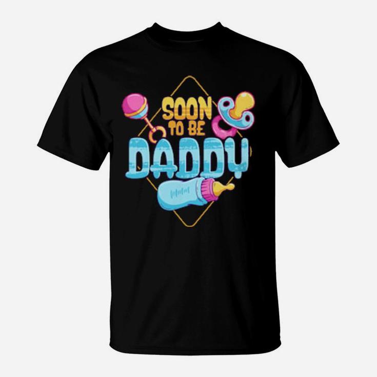 Soon To Be Daddy Pregnancy Announcement Dad To Be T-Shirt