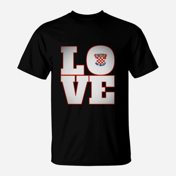 Sportliches Liebe-Design T-Shirt mit Herz, Trendiges Outfit