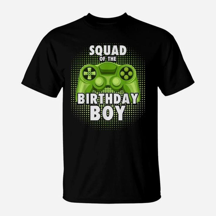 Squad Of The Gamer Boy Matching Video Game Birthday T-Shirt