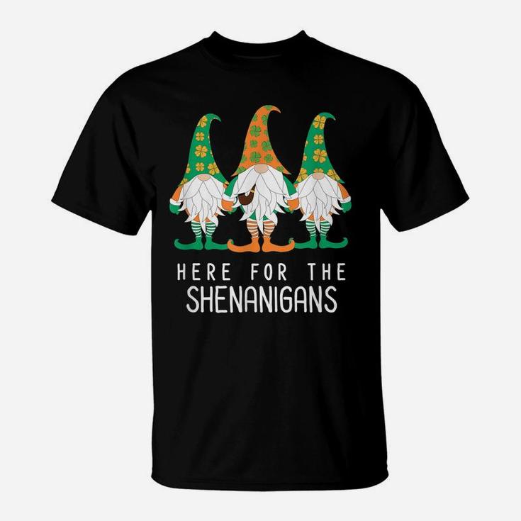 St Patrick Gnome Irish Day Shenanigan Leprechaun Shamrock T-Shirt