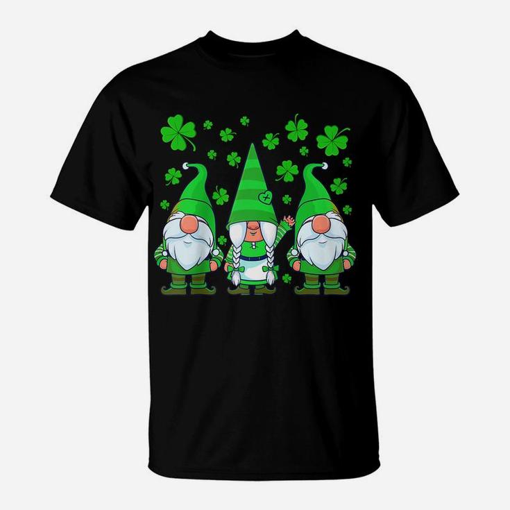 St Patricks Day Gnome Shamrock Gnomes Clover Women Kids Raglan Baseball Tee T-Shirt