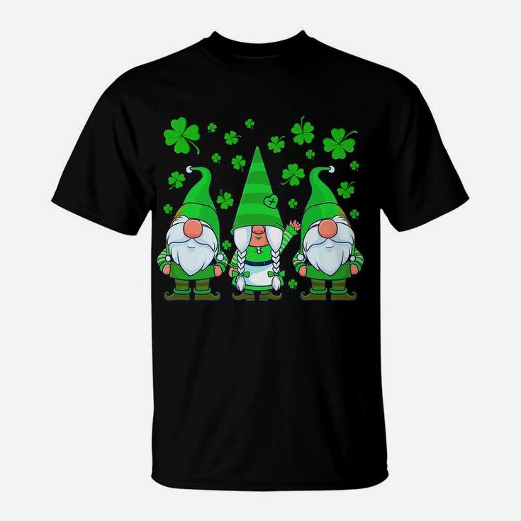 St Patricks Day Gnome Shamrock Gnomes Clover Women Kids T-Shirt