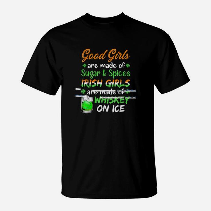 St  Patrick's Day Irish Girls Whiskey On Ice T-Shirt