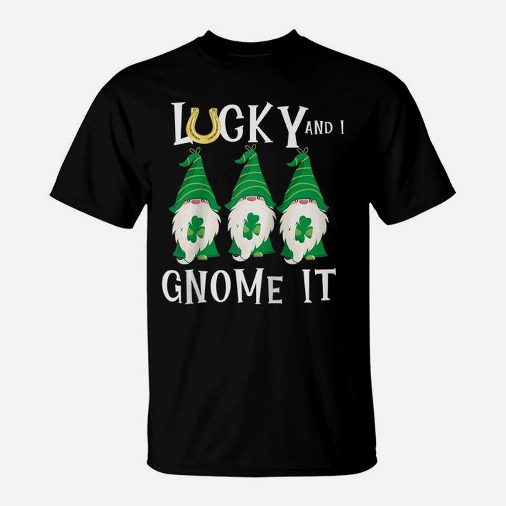 St Patricks Day Shirt Men Gnome St Pattys Paddys Day Punny Raglan Baseball Tee T-Shirt