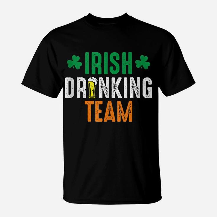 St Patrick's Irish Beer Drinking Team Ireland Flag Clover T-Shirt