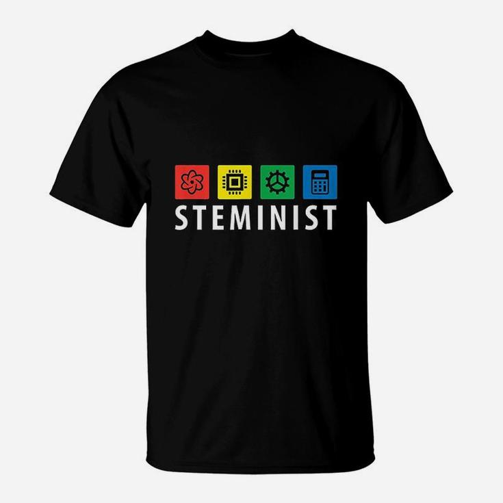 Steminist Support Stem Programs Feminist T-Shirt