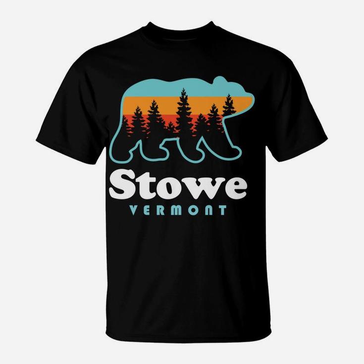 Stowe Vermont Bear Stowe Vt T-Shirt