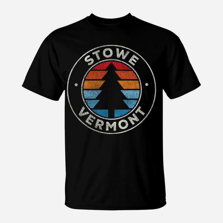Stowe Vermont Vt Vintage Graphic Retro 70S Sweatshirt T-Shirt