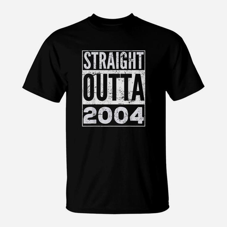 Straight Outta 2004 Funny Birthday Gift T-Shirt
