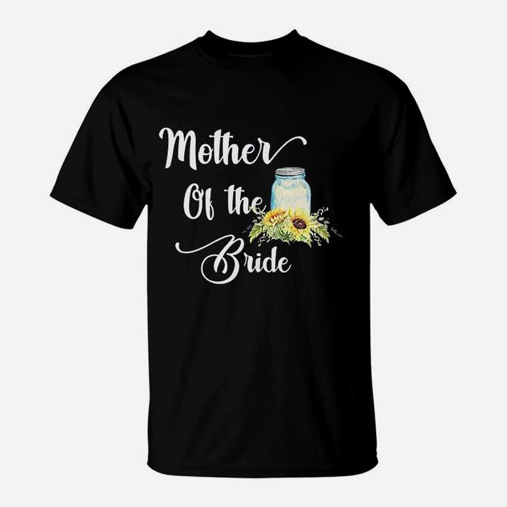 Sunflower Wedding Matching Bridal Party Mother Of Bride T-Shirt